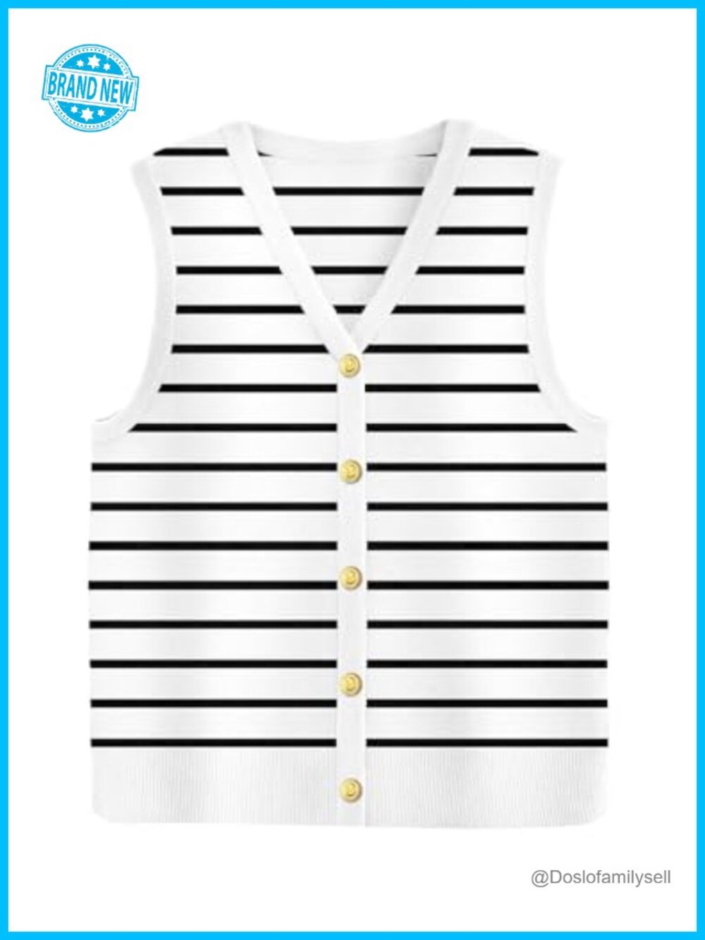 Zeagoo Sweater Vest V Neck Button Down Sleeveless Knit Cardigan Top